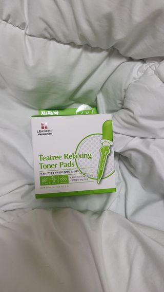 리더스코스메틱 리더스 스텝솔루션 티트리 릴렉싱 토너 패드 — 5점을 준 리뷰어가 2022년 4월 올린 사용 사진