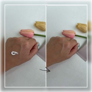 캄프 미스티 포레스트 퍼퓸드 핸드 크림, 향수 핸드 크림 ｜ 캄프 풋귤 플루이드 카밍패드 — 5점을 준 리뷰어가 2024년 6월 올린 사용 사진