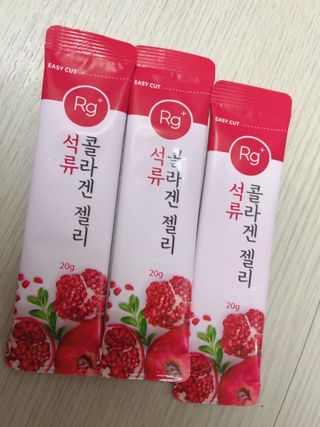 함초록 Rg+ 석류콜라겐젤리 — 5점을 준 리뷰어가 2021년 4월 올린 사용 사진