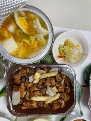 셰프애찬 단호박 백김치 1kg — 4점을 준 리뷰어가 2022년 10월 올린 사용 사진