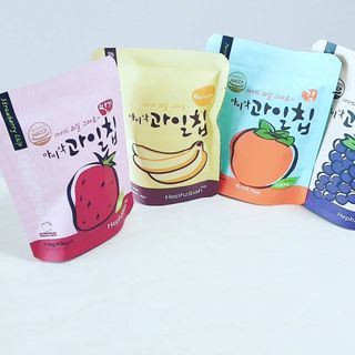 아비삭 과일칩 딸기, 감, 포도, 바나나 4종 — 5점을 준 리뷰어가 2021년 9월 올린 사용 사진