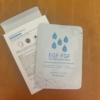 Dr.느루벗 느루벗 EGF FGF 스킨 리커버리 마스크 10장 — 5점을 준 리뷰어가 2021년 4월 올린 사용 사진