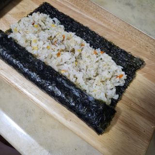 해풀잎 누구나 김밥*1ea [(혼합야채 35g *1ea,  김밥김 (5g, 5ea),  양념간장 (6g, 5ea), 참기름(5g, 2ea)] — 5점을 준 리뷰어가 2022년 7월 올린 사용 사진
