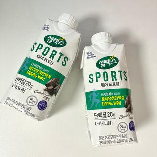 셀렉스스포츠 셀렉스 스포츠 드링크 초콜릿 _ 330ml x 12팩 — 4점을 준 리뷰어가 2021년 12월 올린 사용 사진