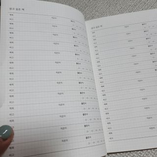리훈 어떤날의문장 독서록 독서기록장 점착메모지 세트 — 5점을 준 리뷰어가 2022년 6월 올린 사용 사진