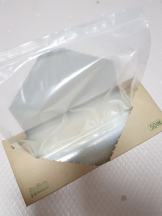 위케어 진짜 산화생분해가 가능한 위생장갑,롤백,지퍼백 친환경 제품 — 5점을 준 리뷰어가 2021년 2월 올린 사용 사진