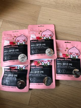일동제약 마이니 마이니 늘씬날씬 콜라겐 세트 — 5점을 준 리뷰어가 2021년 2월 올린 사용 사진