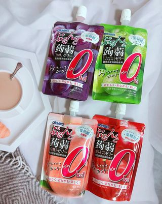 ORIHIRO 오리히로 곤약젤리 제로칼로리 130g 4종 4팩(맛별로 1팩씩) — 5점을 준 리뷰어가 2023년 2월 올린 사용 사진