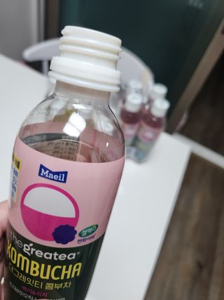 더그레잇티 콤부차 [매일유업] 더그레잇티 44kcal 콤부차 300ml *12개입 (오리지널 6개+베리리치 6개) — 5점을 준 리뷰어가 2023년 7월 올린 사용 사진