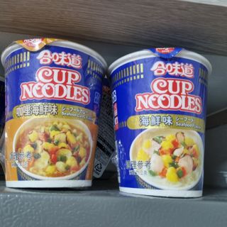 NISSIN 닛신 컵누들  4종 - 씨푸드오리지날, 씨푸드 스파이시, 씨푸드 커리, 씨푸드 XO소스 — 5점을 준 리뷰어가 2022년 4월 올린 사용 사진