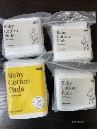 디어엘로디 프리미엄 유기농 베이비 솜티슈 40매 3 + 1 PACK — 5점을 준 리뷰어가 2021년 2월 올린 사용 사진