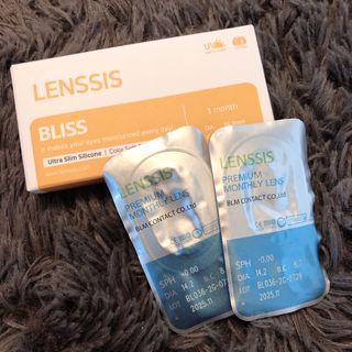 렌시스 LENSSIS [ 렌시스 ] 꾸안꾸템 , 낀 듯 안 낀 듯 자연스러운 ＃블리스시리즈 1개월용 ｜ 2컬러 중 택1 ｜ — 5점을 준 리뷰어가 2021년 4월 올린 사용 사진