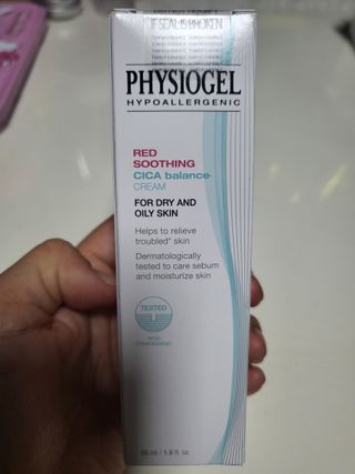 피지오겔 레드수딩 시카밸런스 크림 50ml — 5점을 준 리뷰어가 2022년 4월 올린 사용 사진