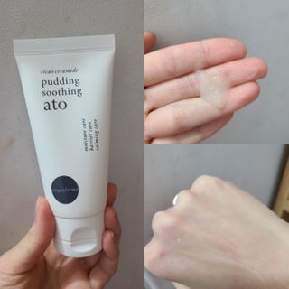 냉장고에 넣어요, 붉은 트러블 피부 다음날 진정되요 [버진팜스 푸딩수딩아토] — 5점을 준 리뷰어가 2021년 2월 올린 사용 사진