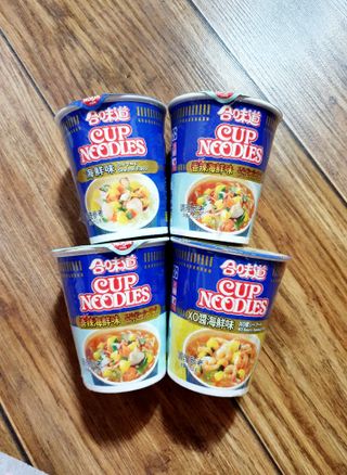 NISSIN 닛신 컵누들  4종 - 씨푸드오리지날, 씨푸드 스파이시, 씨푸드 커리, 씨푸드 XO소스 — 4점을 준 리뷰어가 2021년 12월 올린 사용 사진