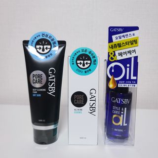 [갸스비] 명불허전, 남성을 위한 브랜드 갸스비의 올인원, 폼클렌징, 헤어오일 3종 — 5점을 준 리뷰어가 2021년 3월 올린 사용 사진