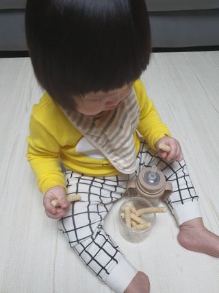 유비맘 샘방지 PPSU 빨대컵_컬러 랜덤 발송 — 5점을 준 리뷰어가 2020년 12월 올린 사용 사진