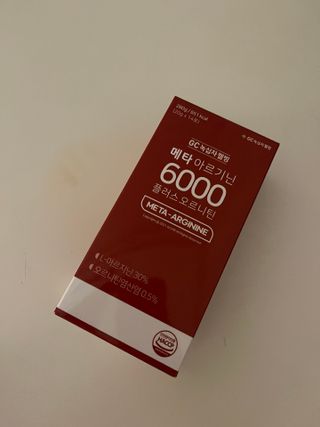 메타아르기닌 GC녹십자웰빙 메타 아르기닌 6000 플러스 오르니틴 — 5점을 준 리뷰어가 2022년 11월 올린 사용 사진