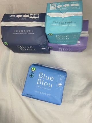 블루블루 유기농 순면 커버 생리대 — 5점을 준 리뷰어가 2021년 1월 올린 사용 사진