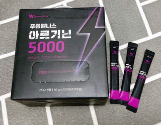 [푸름웰니스] 아르기닌 5000 (10g x 100포) — 5점을 준 리뷰어가 2022년 4월 올린 사용 사진