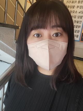 [애니가드] 셋업 메베마스크라이트  (대형 4컬러 + 중형 4컬러) — 5점을 준 리뷰어가 2022년 7월 올린 사용 사진
