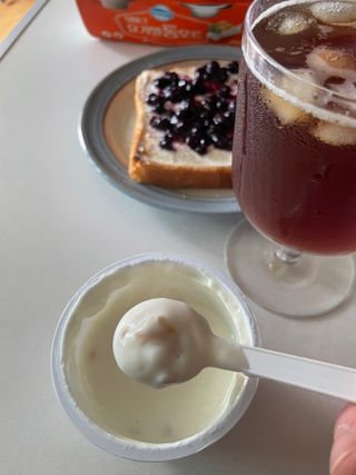 구매평★[2종 패키지]덴마크 요거밀 통오트 요거트(12,460원) — 5점을 준 리뷰어가 2025년 6월 올린 사용 사진