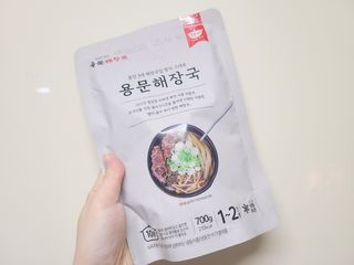 요리반상회 용문해장국 2팩 + 뚝배기 1개 — 4점을 준 리뷰어가 2021년 3월 올린 사용 사진