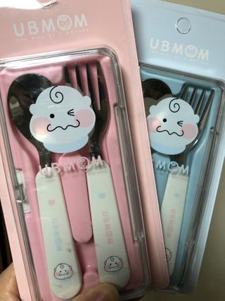 유비맘 스푼포크 케이스 세트 1+1 _컬러랜덤 발송 — 4.5점을 준 리뷰어가 2021년 1월 올린 사용 사진