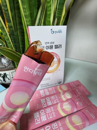 [인디닥터] 면역 생생 핑크 이뮨 젤리 — 5점을 준 리뷰어가 2022년 5월 올린 사용 사진