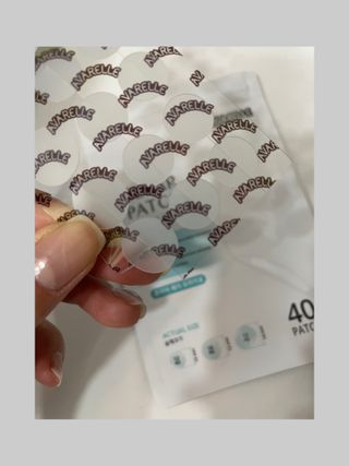 에버렐 아크네 클리어 패치 오리지널(40매) + XL(8매) 1세트, 각 1개씩 — 5점을 준 리뷰어가 2022년 5월 올린 사용 사진
