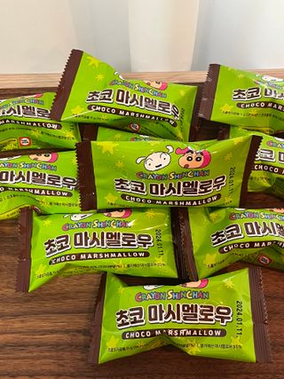 (주) 피치코리아 짱구 초코마시멜로우 X 10개입 — 5점을 준 리뷰어가 2023년 3월 올린 사용 사진