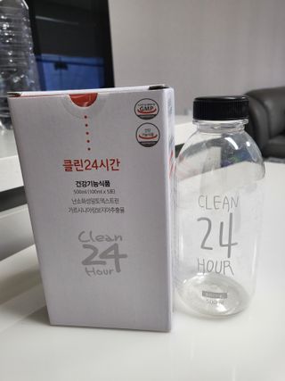 클린24시간 1BOX(5포) + 전용보틀(500ml) — 5점을 준 리뷰어가 2023년 2월 올린 사용 사진