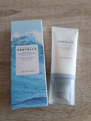 [스킨1004] 마다가스카르 센텔라 히알루-시카 워터핏 선세럼 50ml — 5점을 준 리뷰어가 2024년 5월 올린 사용 사진