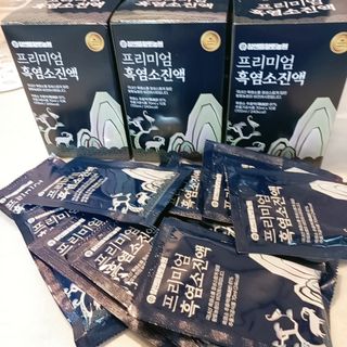 참앤들황토농원 국내산 흑염소를 정성스럽게 담은, 프리미엄 흑염소 진액 70ml x 30포 1박스 — 5점을 준 리뷰어가 2023년 1월 올린 사용 사진