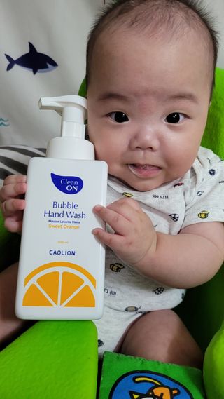 카오리온코스메틱스 클린온 버블 핸드 워시 500ml — 5점을 준 리뷰어가 2021년 8월 올린 사용 사진