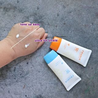 [후르디아] 혼합자차 선 에센스+톤업 선크림 2종 — 5점을 준 리뷰어가 2021년 6월 올린 사용 사진
