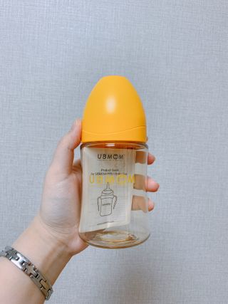 유비맘 PPSU 젖병 노꼭지_200ml_컬러 랜덤 발송 — 5점을 준 리뷰어가 2021년 1월 올린 사용 사진