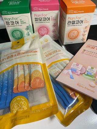 비쥬프렌즈 플랜 츄츄&건강 코어(장/관절/피모 분말) — 4.5점을 준 리뷰어가 2022년 8월 올린 사용 사진