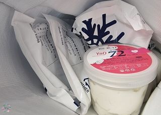 요그앤오트 그릭요거트 3종(그릭요거트24 150g + 그릭요거트48 150g + 그릭요거트72 320g) — 5점을 준 리뷰어가 2022년 7월 올린 사용 사진
