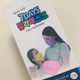 건강누리인터내셔날 (마스크 특집) 7DAYS 컬러마스크 (컬러7매)+ KMC 프리미엄 덴탈마스크(50매) — 5점을 준 리뷰어가 2022년 7월 올린 사용 사진