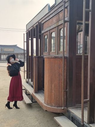 끌린에르 스포츠 귀편한 새부리형 마스크 — 5점을 준 리뷰어가 2022년 2월 올린 사용 사진