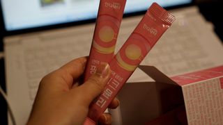 [인디닥터] 면역 생생 핑크 이뮨 젤리 — 5점을 준 리뷰어가 2022년 5월 올린 사용 사진