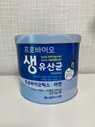 서울약사신협_프로바이오생유산균_2.5G x 100포 — 5점을 준 리뷰어가 2021년 6월 올린 사용 사진