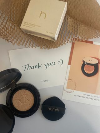 하멜 비건 아쿠아 글로우 제로핏 쿠션 — 5점을 준 리뷰어가 2022년 9월 올린 사용 사진