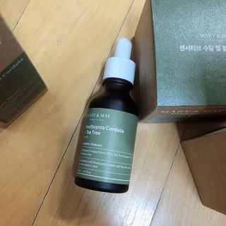 마리엔메이 센서티브 수딩 젤 크림 + 어성초 티트리 추출물 세럼 + 어성초 티트리 모공 클렌징 폼 — 5점을 준 리뷰어가 2021년 8월 올린 사용 사진