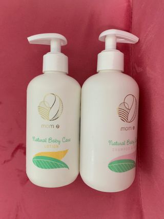 mom e 맘이 내추럴 베이비 케어 샴푸앤바스+로션 — 5점을 준 리뷰어가 2021년 1월 올린 사용 사진