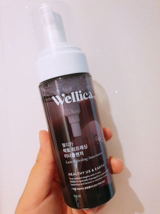 웰리카_V CARE 웰리카 락토 리프레싱 이너클렌저 — 5점을 준 리뷰어가 2020년 12월 올린 사용 사진