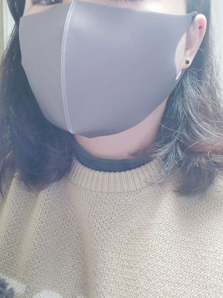 [에이블밤부] 리퓨어 쿠퍼 마스크 10color — 5점을 준 리뷰어가 2021년 3월 올린 사용 사진