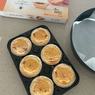 디앙뜨 포르투갈 에그타르트 오리지널 맛+패션후르츠+초콜릿타르트 맛 중 택1 — 5점을 준 리뷰어가 2021년 8월 올린 사용 사진