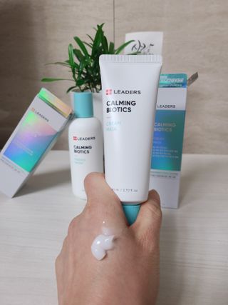 리더스코스메틱 리더스 카밍 바이오틱스 크림 마스크 — 5점을 준 리뷰어가 2021년 2월 올린 사용 사진